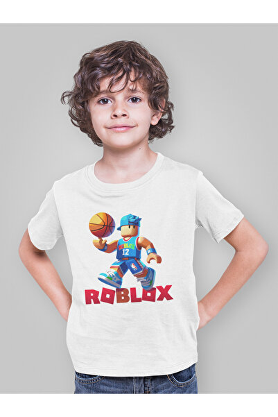 SEVBANO تي شيرت Roblox لكرة السلة مطبوع للجنسين (3-12 سنة)