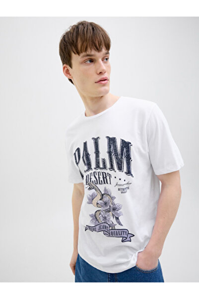 REBEL By Styli تي شيرت بطبعة جرافيكية ورقبة دائرية