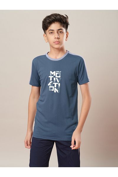 Technosport By Styli Color Block Crew Neck Regular Fit T-Shirt
