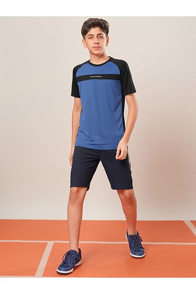 Technosport By Styli Boys Color Block Raglan Sleeve T-Shirt