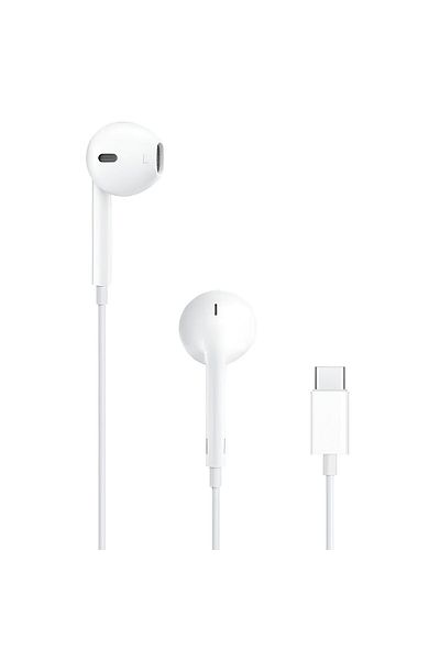 Apple Earpods Usb-c In-ear Headphones, Clear Sound, Microphone, Volume Control, White