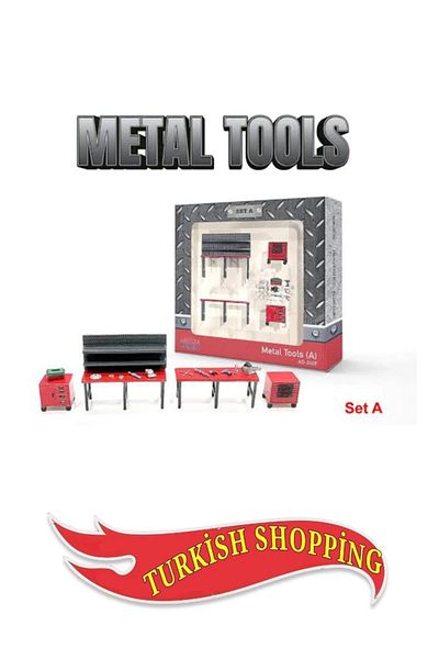 shop American Diorama 1/64 Scale Metal Tools Set a