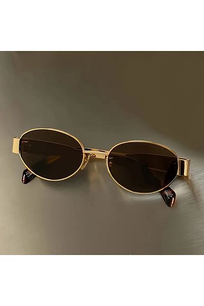 ZENION Oval Metal Frame Unisex Eyeglasses – Preppy Style Decorative Eyewear for Casual Fashion