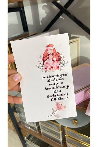 ARLetikettasarım Mother's Day Card 9,5X15 cm 49 Pieces - Arletikettasarım