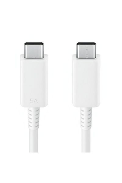 Samsung Usb-c To Usb-c Cable, 1m, 45w Charging, 100w PD, Fast Transfer, White
