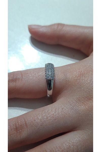 Nurtakı Nurtaki Half Moon Stone Wedding Ring
