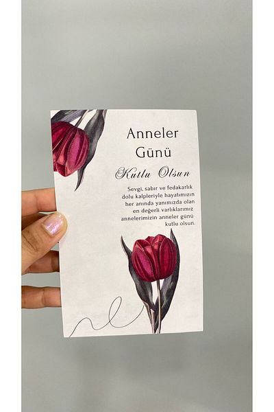 ARLetikettasarım Mother's Day Card 9,5X15 cm 49 Pieces - Arletikettasarım