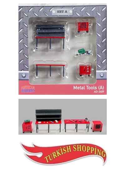 shop American Diorama 1/64 Scale Metal Tools Set a