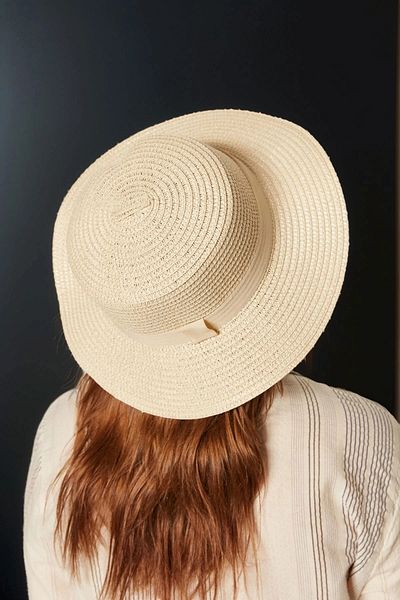 bacc Beige Wide Straw Hat Bcnsv-2514390
