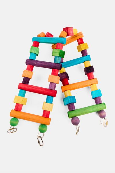 NUTRAPET Woodpecker Up And Beyond Medium Bird Toys, Yellow