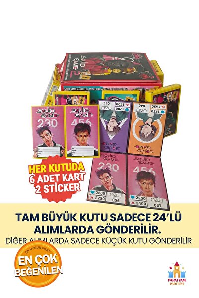 PapatyamPartiEvi Squid Game 2. Season Cards - New Trend 2025 Characters 2 Min...