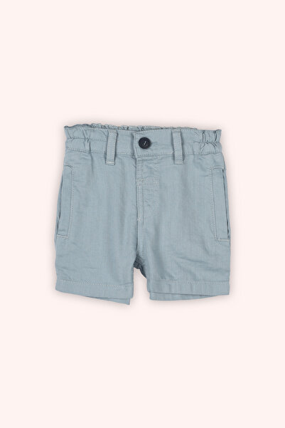 Panço Erkek Bebek Beli Lastikli Mavi Şort