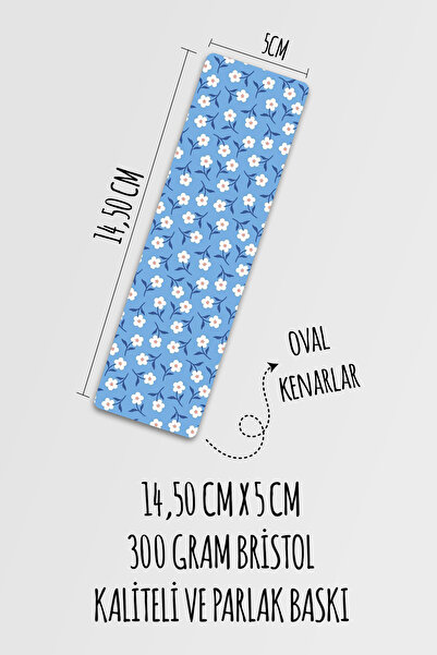 Anime Marketi Sweet Patterned Aesthetic Bookmark Set Set of 8 Bookmarks 14,50X5Cm Size