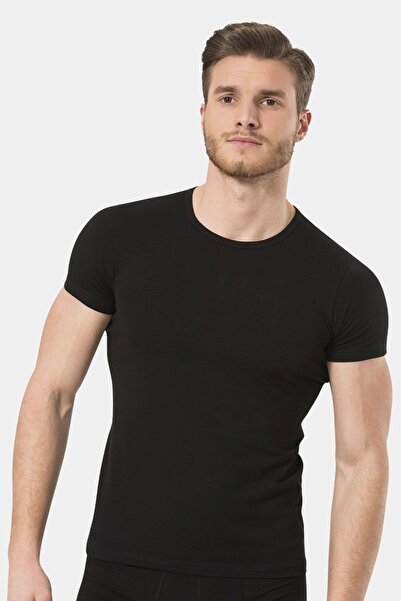 TÜREN Men's Lycra T-Shirt 169/Black