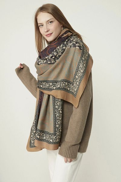 bacc Mink Shawl Patterned Shawl Bcnsv-2511188