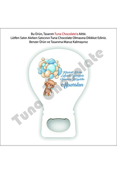 Tuna Chocolate Çikolata & Hediyelik 25 Adet Kişiye Özel Baskılı Açacak Balon ...