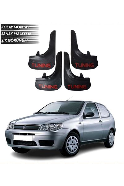 SONİKON LİNE Fiat Palio Van Tuning Written 4-Piece Fender Mudguard Dust Cover Compatible with All Cases Modified