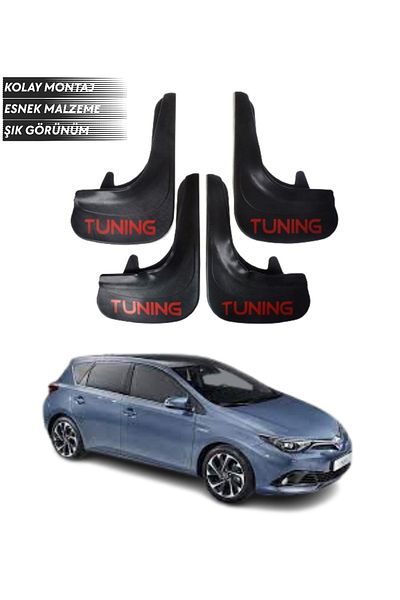 SONİKON LİNE Toyota Auris Compatible Tuning Written 4-Piece Fender Mudguard Dust Cover Modified
