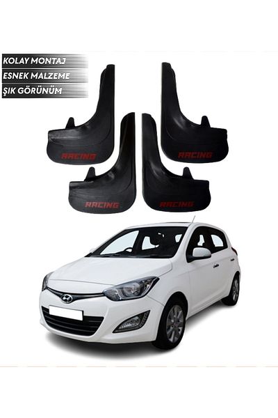 SONİKON LİNE Hyundai I20 2011-2014 Compatible Racing Written 4-Piece Mudguard Mudguard Dust Cover Modified
