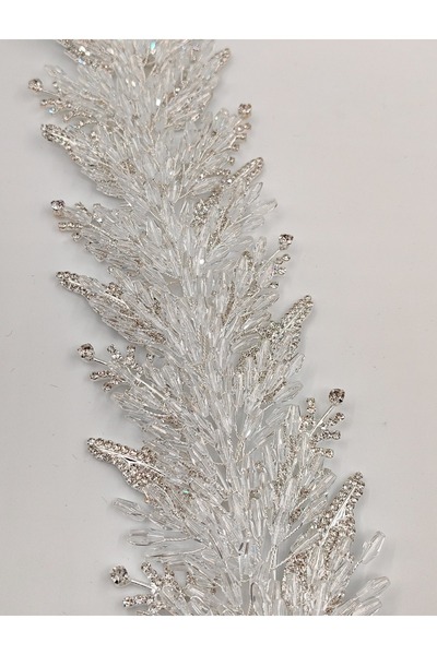 mim eşarp Accesoriu pentru păr și turban de mireasă cu mărgele, cristal floral