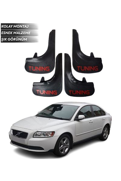 SONİKON LİNE Volvo S 40 Compatible Tuning Written 4-Piece Dust Cover Mudguard Mudguard Modified