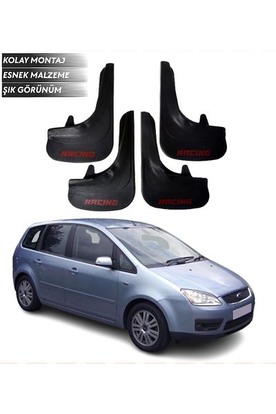 SONİKON LİNE Ford C Max Compatible Racing Written 4-Piece Mudguard Mudguard Dust Cover Modified