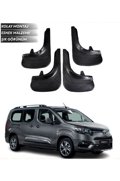 SONİKON LİNE Toyota Proace City Compatible 4-Piece Fender Mudguard Dust Cover Modified