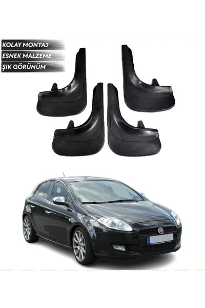 SONİKON LİNE Fiat Bravo Compatible 4-Piece Mudguard Mudguard Dust Cover Modified