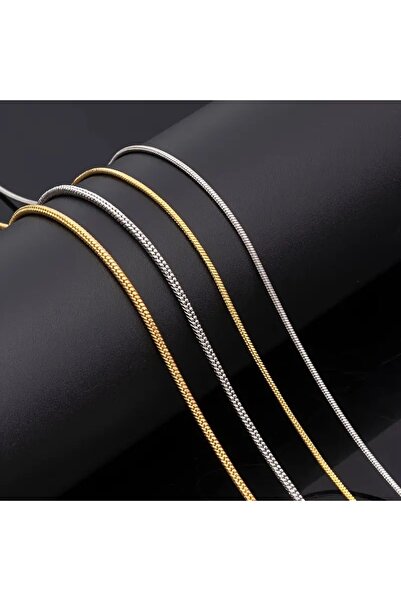 mujeres Italian Model High Quality Non-Tarnish 316 L Steel Necklace 2 mm