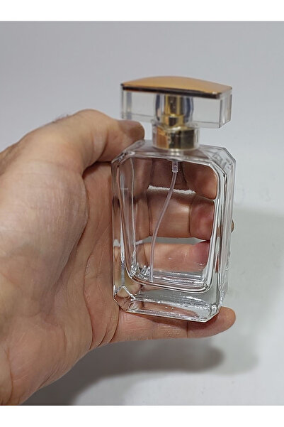 Durucam 10 ADET Cam Kolay kapama Sprey Kolonya Parfüm Şişesi 50 ml - Boş Şişe...