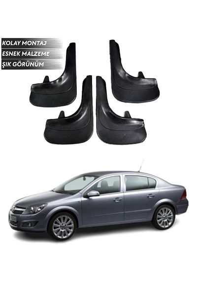 SONİKON LİNE Opel Astra H Sd 2008-2017 Compatible 4-Piece Mudguard Mudflap Dust Cover Modified