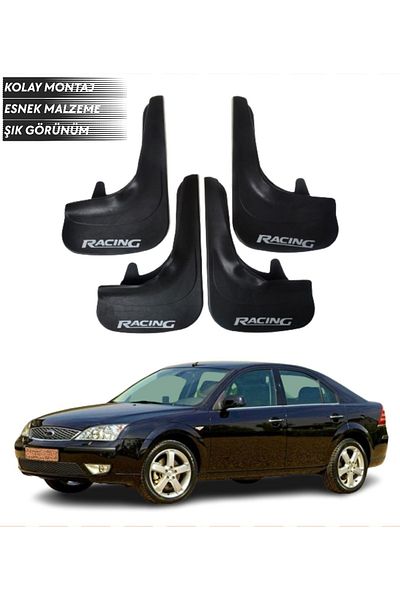 SONİKON LİNE Ford Mondeo 2001-2007 Compatible Racing Written 4-Piece Mudguard Mudguard Dust Cover Modified