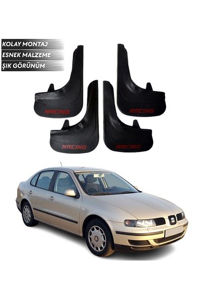 SONİKON LİNE Seat Toledo Compatible Racing Written 4-Piece Mudguard Mudguard Dust Cover Modified