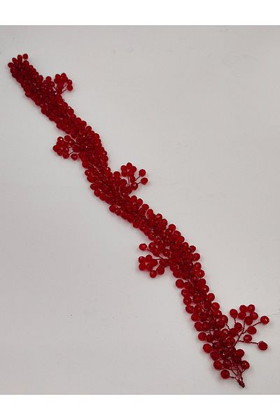 mim eşarp Beaded, Floral Crystal Bridal Crown Hair and Turban Accessory