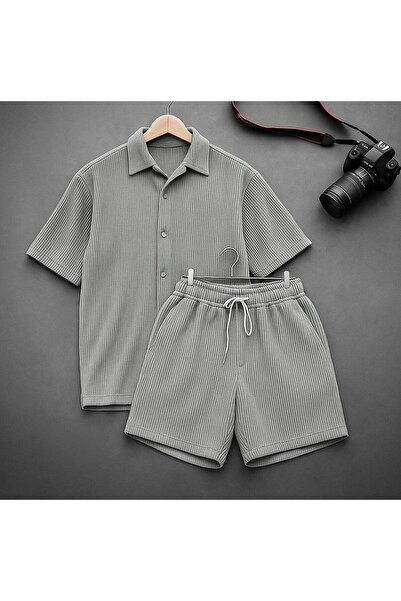 tetramoda Фітільова тканина Літній короткий рукав сорочка Шорти Комплект 2 шт.