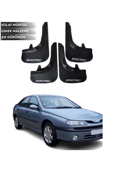 SONİKON LİNE Renault Laguna 1 Compatible Racing Written 4-Piece Mudguard Mudguard Dust Cover Modified