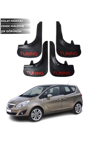 SONİKON LİNE Opel Meriva Compatible Tuning Written 4-Piece Fender Mudguard Dust Cover Modified