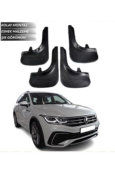 SONİKON LİNE Compatible with Volkswagen Tiguan All Cases 4 Mudguard Mudflap Dust Cover Modified