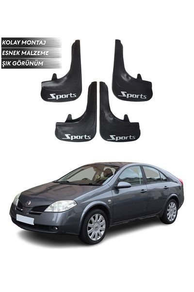 SONİKON LİNE Nissan Primera Compatible Sports Written 4-Piece Fender Mudguard Dust Cover Modified