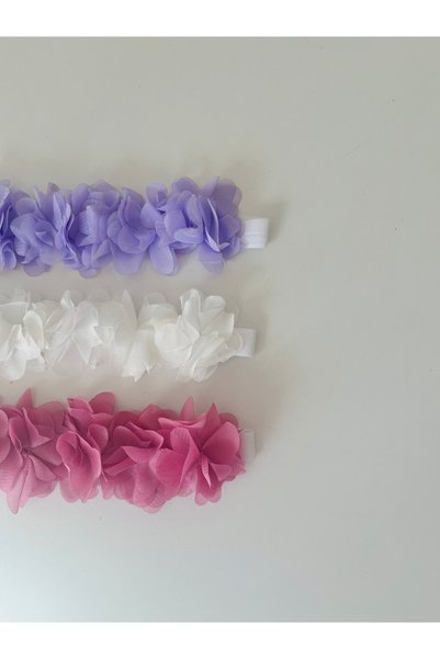 COOLMINIES Baby Girl Floral 3-Piece Elastic Bandana Set
