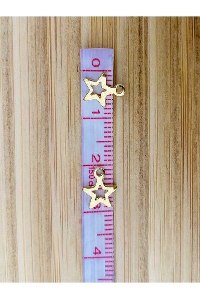 Öztürk Hollow Star Metallic Finish Embroidery and Embellishment Fine Sequins. 20 Grams. Gold.