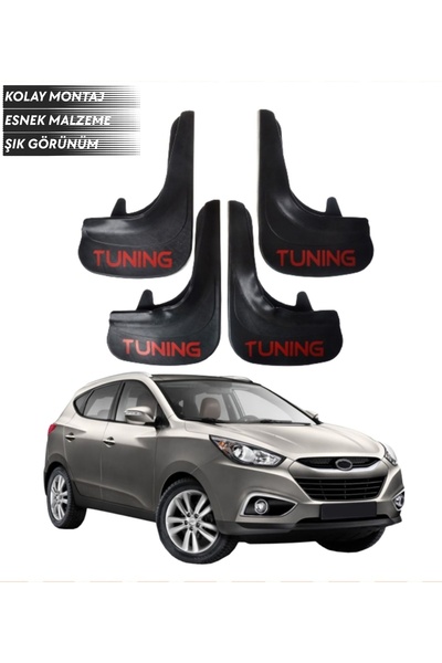 SONİKON LİNE Hyundai Ix 35 Tuning مكتوب 4 قطع واقيات الطين واقيات الطين متوافقة مع جميع الحالات المعدلة