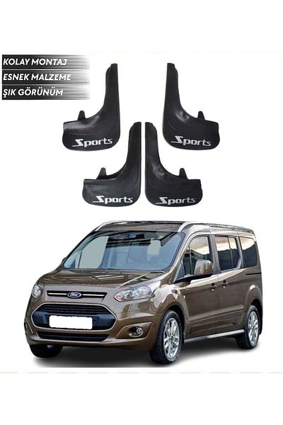 SONİKON LİNE Ford Connect 4 Door 14 and Later Compatible Sports Written 4-Piece Mudguard Mudguard Dust Cover Modified