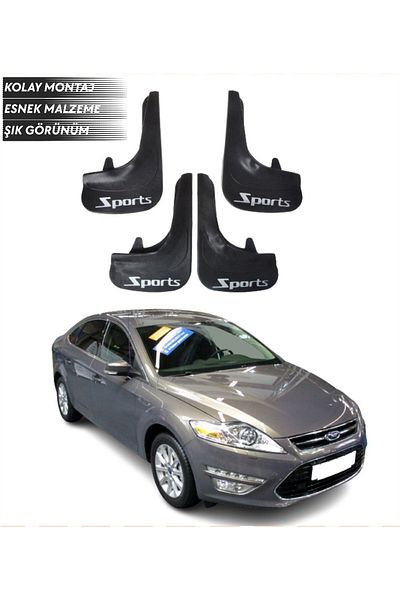 SONİKON LİNE Ford Mondeo 2008-2013 Compatible Sports Written 4-Piece Mudguard Mudguard Dust Cover Modified