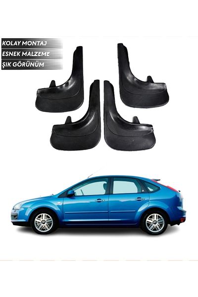 SONİKON LİNE Ford Focus 2 Hb 2005-2011 Compatible 4-Piece Mudguard Mudflap Dust Cover Modified