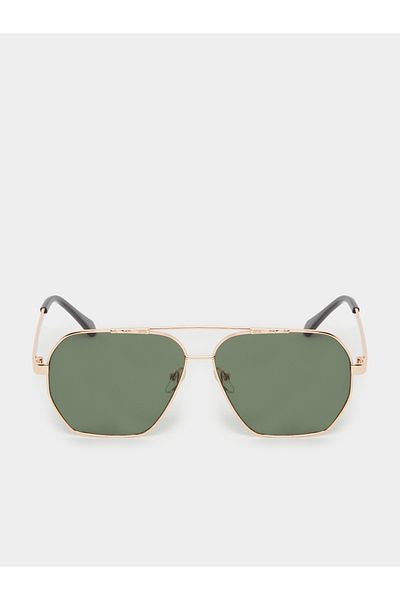 Styli Solid Lens Rectangle Sunglasses