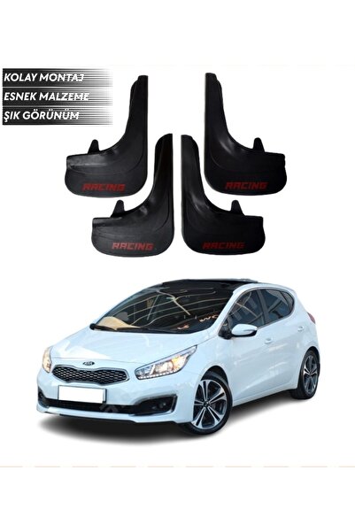 SONİKON LİNE Kia Ceed Uyumlu Racing Yazılı 4'lü Çamurluk Paçalık Tozluk Modifiye