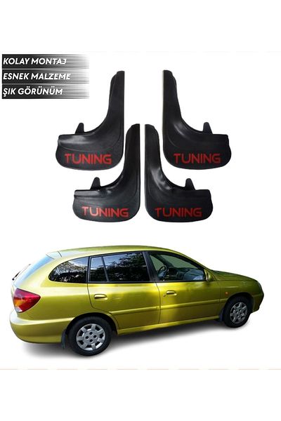 SONİKON LİNE Kia Rio Stw 2003-2005 Compatible Tuning Written 4-Piece Fender Mudguard Dust Cover Modified