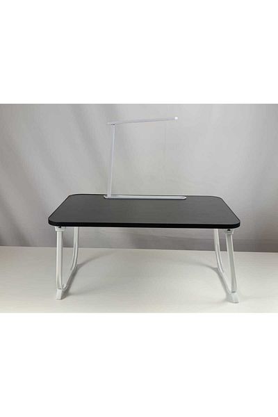 Brands For Less Foldable Laptop Bed Table with reading light, Lap Desk Laptop Stand Serving Tray for Eating.