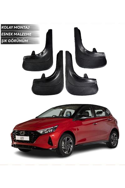 SONİKON LİNE Hyundai I20 2021-2022 Compatible 4-Piece Mudguard Mudguard Dust Cover Modified